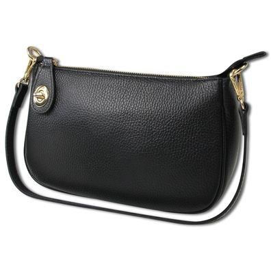Toscanto Damen Schultertasche Leder Tasche schwarz OTT840SS1