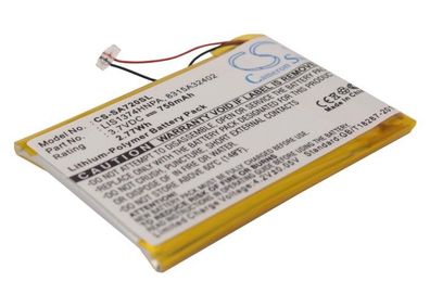 Ersatzakku - CS-SA720SL - SONY NWZ-820 / 1-756-702-11 - 3,7 Volt 750mAh Li-Polymer