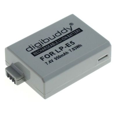digibuddy - Ersatzakku kompatibel zu Canon LP-E5 - 7,4 Volt 950mAh Li-Ion