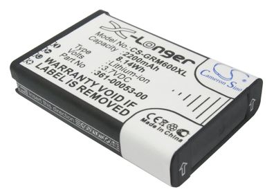 Ersatzakku - CS-GRM600XL - Garmin Montana 600 / 361-00053-00 - 3,7 Volt 2200mAh