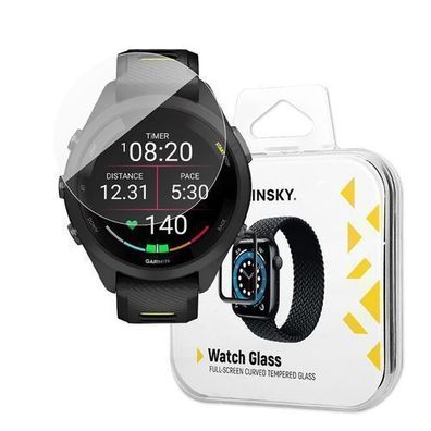 Wozinsky Vollkleber Panzerglas fuer Garmin Forerunner 265s 42mm (2er Pack)