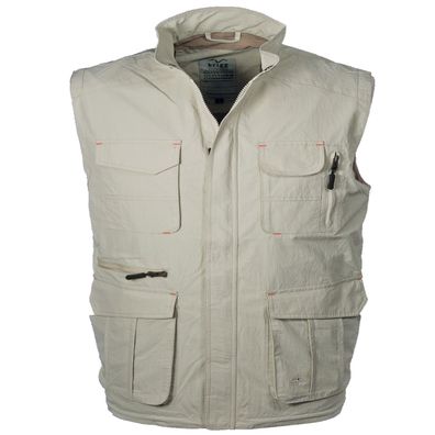 Outdoorweste in Übergröße| Beige