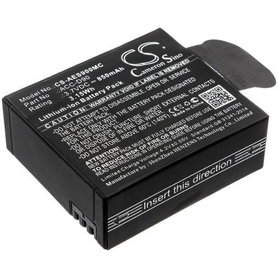 Ersatzakku - CS-AES900MC - AEE D90 / Lyfe S72 / ACC-D90 - 3,7 Volt 850mAh Li-Ion