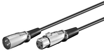 XLR Anschlusskabel - XLR-Stecker (3-Pin) > XLR-Buchse (3-Pin) - 2 Meter