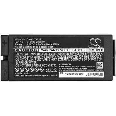 Ersatzakku - CS-KUT271BL - IKUSI Berlinde / 2305271 - 4,8 Volt 2000mAh Ni-MH