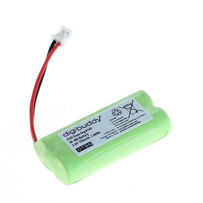 digibuddy - Ersatzakku kompatibel zu Siemens Gigaset A140 - 2,4 Volt 700mAh Ni-MH