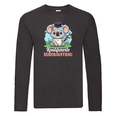 Koalifizierte Bürokauffrau | Kauffrau Long Sleeve Schwarz
