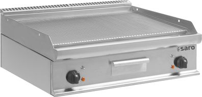 Saro Elektro-Griddleplatte Tischmodell E7Kte2Bbr, Maße B 800, Bratplatte 795 X T