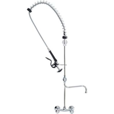 Stalgast Geschirrbrause Mit Mischbatterie, Zweiloch-Wandmontage, Mit Wasserhahn,