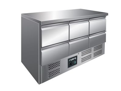 Saro Kühltisch Mit Schubladen Modell Vivia S 903 SS Top - 6 X 12 Gn