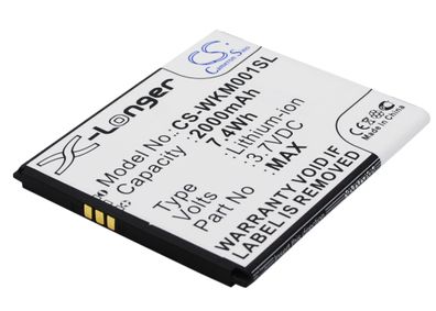 Ersatzakku - CS-WKM001SL - WIKO Rainbow 4G / WAX / L5503AE - 3,7 Volt 2000mAh Li-Ion