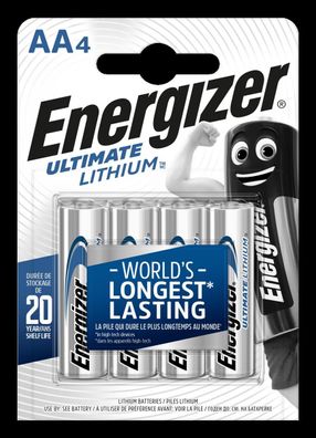 Energizer - Ultimate Lithium - Mignon AA / L91 / 1,5B / FR6 / LR6 - 1,5 Volt 3100m