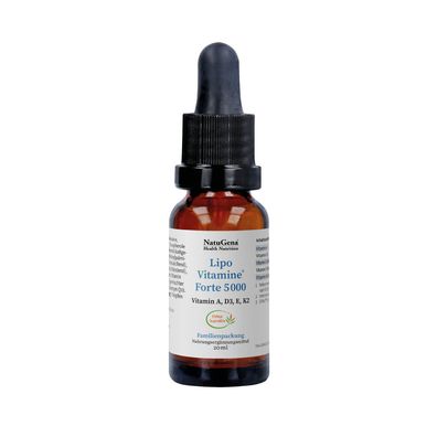 NatuGena Vitamin D LipoVitamine Forte 5000 Vitamin D3 E K A 20ml