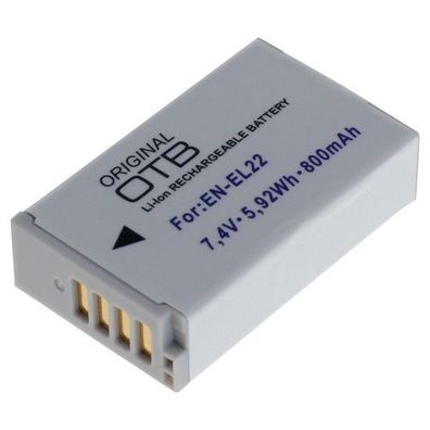 OTB - Ersatzakku kompatibel zu Nikon EN-EL22 - 7,4 Volt 800mAh Li-Ion
