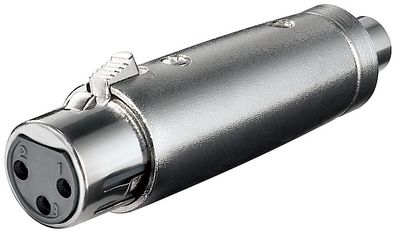 XLR Adapter; Cinch Buchse zu XLR Buchse