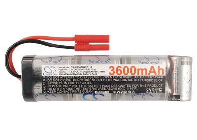 Ersatzakku - CS-NS360D47C118 - RC CS-NS360D47C118 - 8,4 Volt 3600mAh Ni-MH