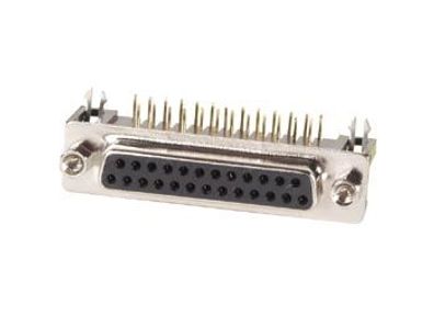 25-POL. SUB D-BUCHSENLEISTE, Abgewinkelt, FÜR PCB