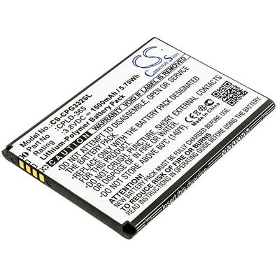 Ersatzakku - CS-CPG332SL - Coolpad CPLD-365 / 3320A / Rogue 4G - 3,8 Volt 1500mAh