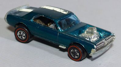 Hotwheels 1969 Redliner Nitty Gritty Kitty Mercury Cougar aqua
