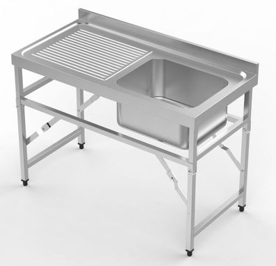 600 Zusammenklappbarer Spültisch 1200 mm 1R