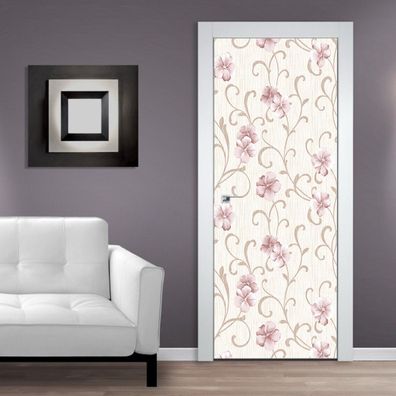 Türtapeten Selbstklebende Wandbild Tür Poster Blumen Amerikanische 1340