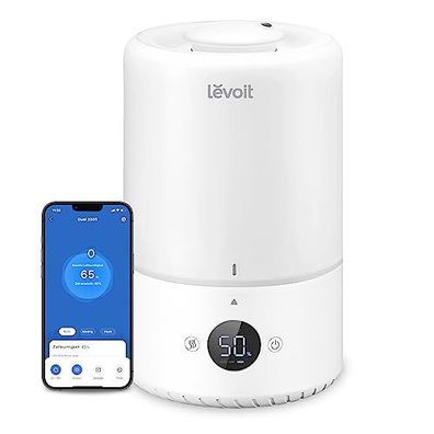 LEVOIT 3L Top Fill Luftbefeuchter, 360° drehbare Düse, Cool Mist Humidifier, 28 dB le