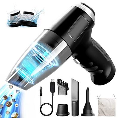 Jingyunali Tragbarer Handstaubsauger – Kabelloser Staubsauger mit 8000 PA Saugleistun