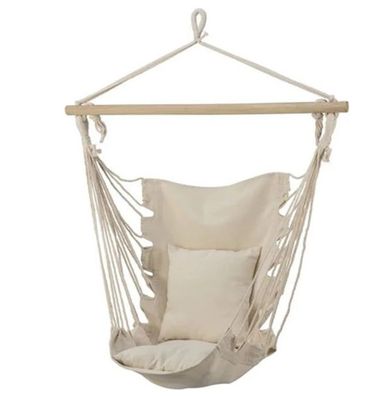 Livarno home Hängesessel Hängestuhl mit Kissen im Boho-Look