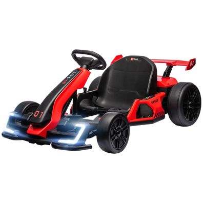 Elektro Go-Kart Drift Kart Auto für Kinder 24V, verstellbarer Sitz, Musik, Hupe