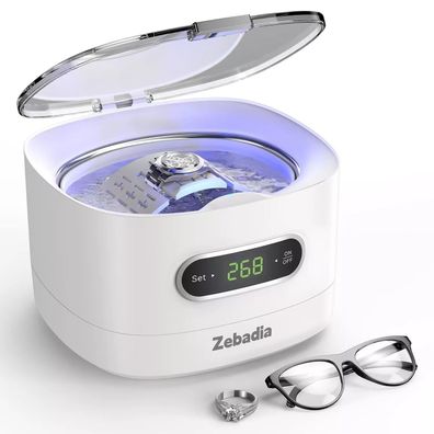 Zebadia Ultraschallreiniger Schmuckreiniger 750ml Silberschmuck Reiniger