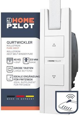 Homepilot - RolloTron Pure DECT | Elektromotor für Rollläden. Smart Home Zubehör: Auc
