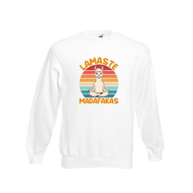 Lamaste | Madafakas | Lama | Vintage Sweatshirt Weiß