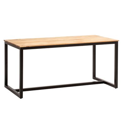 Esstisch Massivholz Metall Rechteckig Loft-Stil