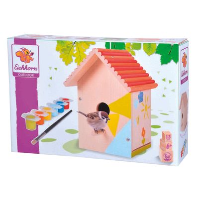 Eichhorn Vogelhaus Holzbausatz zum Basteln & Anmalen – DIY Outdoor