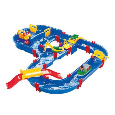 AquaPlay Megabridge Wasserbahn Spielset Kran Schleuse