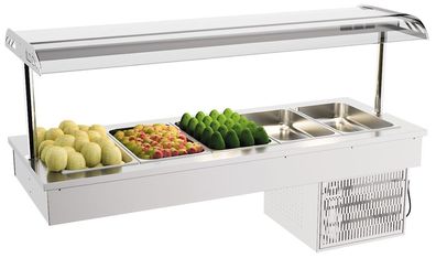 Combisteel Einbau-Bain-Marie mit 5xGN11 aus Edelstahl
