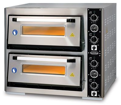 Combisteel Doppel-Pizzaofen für 2X4Pizzen 30mm