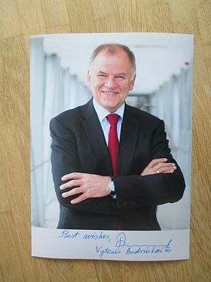 EU Kommissar Vytenis Andriukaitis - handsigniertes Autogramm!!!