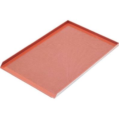 Stalgast Aluminium Backblech, Gelocht Mit Silikon-Beschichtung, Stärke 1,5 mm,