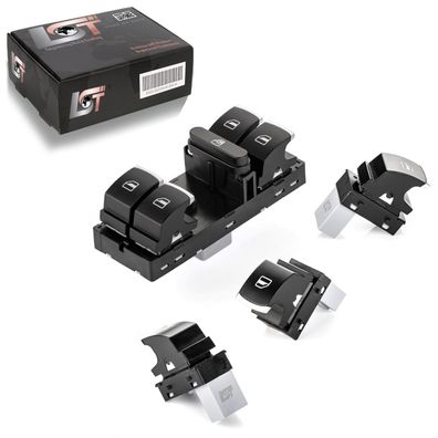4x Fensterheber Schalter vorne hinten Set für VW Amarok Golf 6 Passat Touran CC