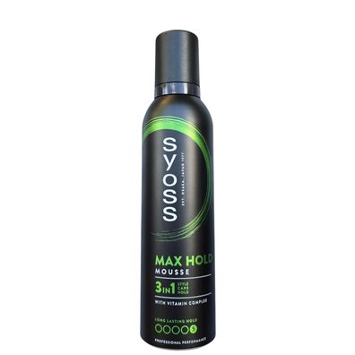 Syoss/Max Hold Schaumfestiger "Mega Starker Halt" 250ml/Haarstyling/Haarpflege