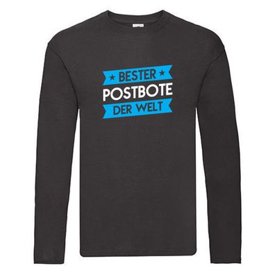 Weltbester: Postbote | Beruf Post | Spruch | Briefträger Long Sleeve Schwarz