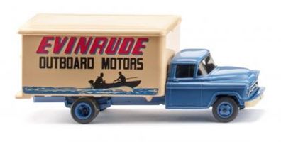 Wiking 044402 Koffer-Lkw (Chevrolet) "Evinrude" Spur H0 1/87 - NEU/OVP