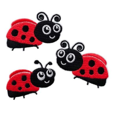Mono-Quick 18163 Create Marienkäfer Applikation, Bügelbild, Patch, 3er Set