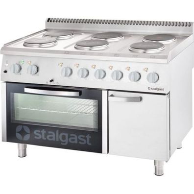 Stalgast Elektro-Herd Mit Backofen (Gn 21) 1200 X 700 X 850, 6 Platten