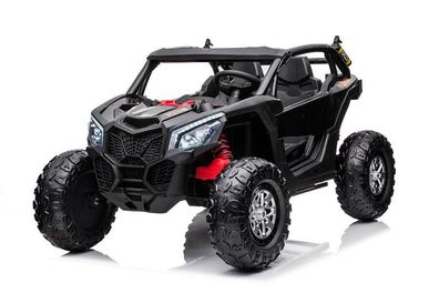Elektro Buggy "Com 18"- 24V7A ,4x4- 2,4Ghz, Allrad+2 Sitzer+Ledersitz+EVA -Schwarz