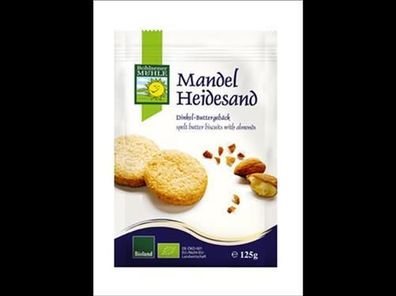 Bohlsener Mühle 6x Mandel-Heidesand Dinkel-Buttergebäck 125g