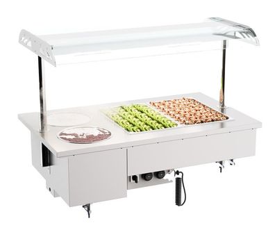 Combisteel Einbau-Bain-Marie mit 2xGN31 2x17L aus Edelstahl
