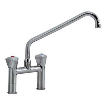 Combisteel Mischhahn mit 2 Loch Auslaufhahn
