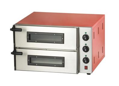 Combisteel Pizzaofen für 2x1 Pizza 32mm aus Edelstahl
